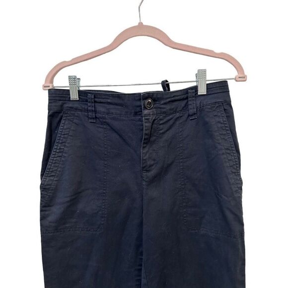 Vince Navy Blue Cropped Utility Casual Pants size 28/6 Classic Staple Versatile - Picture 4 of 5